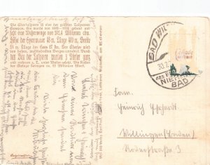 L188 Germany Schloss Waldeck am Edersee Lake Castle vintage postcard