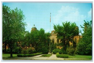 Thomas M. Cooley High School Front View Detroit Michigan MI Vintage Postcard