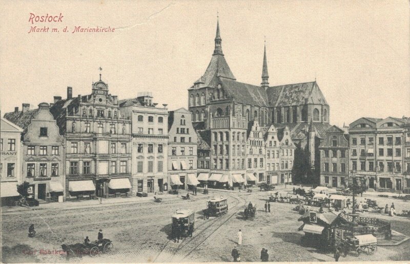 Germany - Rostock Markt Marienkirche 03.51