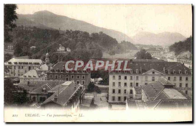 Old Postcard Uriage Panoramic