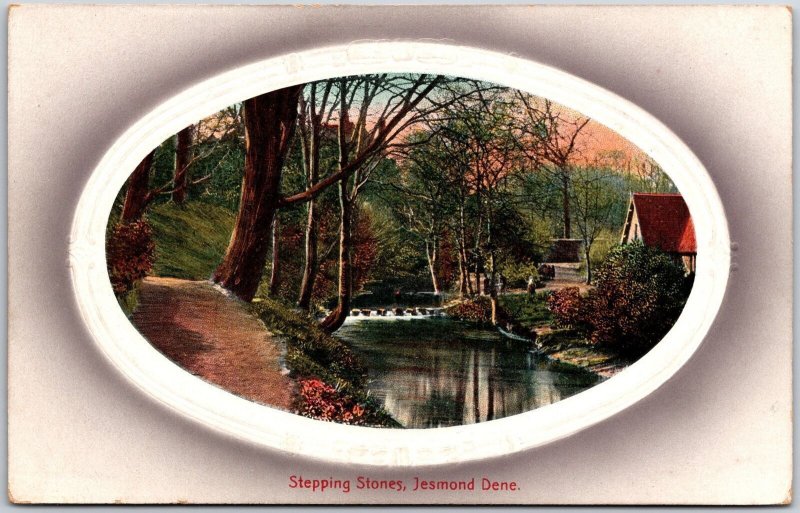 Stepping Stones Jesmond Dene Newcastle Upon Tyne Durham, England Postcard