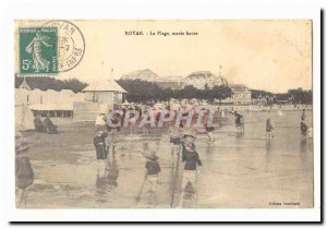 Royan Old Postcard high tide beach