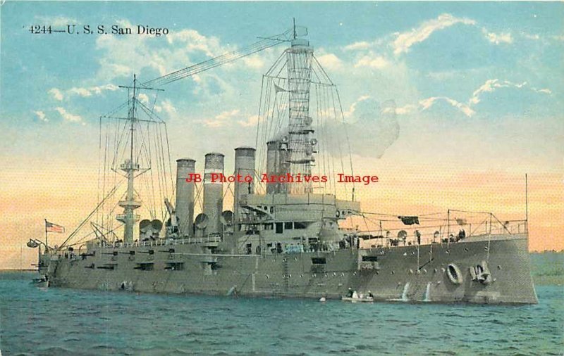US Navy, Armored Cruiser USS San Diego