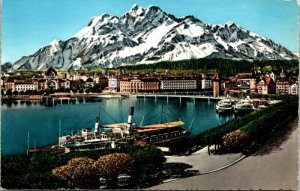 Switzerland Luzern Pilatus Mountain Scenic European Landscape DB Posctard