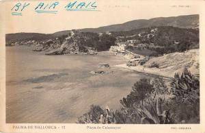 Palma de Mallorca Spain Playa de Calamayor Real Photo Antique Postcard J68837