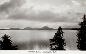 Kennedy Lake Ucluelet BC Nature Landscape Canadian RPPC Postcard G38