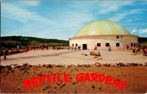 Exterior of Sky Dome, Reptile Gardens Rapid City SD Vintage Postcard L58