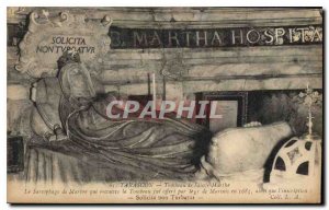 Old Postcard Tarascon Tomb of Saint Martha's Sareophage Marble covering the t...