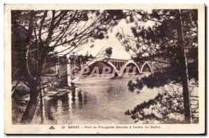 Brest - Plougastel Daoulas Bridge - Old Postcard