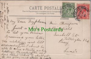 Genealogy Postcard - Thompson, 6 Brickfield,Scrobell St,Bury,Lancashire GL1228