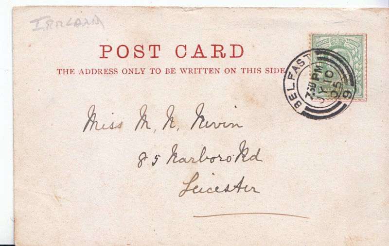 Genealogy Postcard - Family History - Nevin - Narboro Road - Leicester   U4127