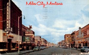 Montana Miles City Main Street Looking East 1964