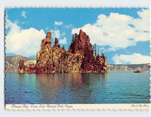 Postcard Phantom Ship, Crater Lake National Park, Oregon