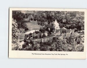 Postcard The Homestead from Mountain Top Trail, Hot Springs, Virginia