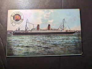 Mint England Ship Postcard Cover Cunard Line SS Caronia