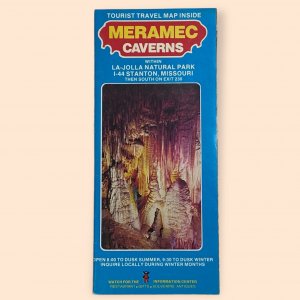 1970s Meramec Caverns, La Jolla National Park, Stanton MO Vintage Brochure