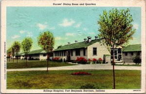 Nurses Dining Room, Quarters, Billings Hospital Ft Harrison IN Postcard T56