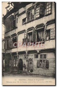 Postcard Old House Rennes Dugueslin