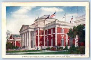 1907 Jamestown Virginia VA Postcard Administration Building Exposition Unposted