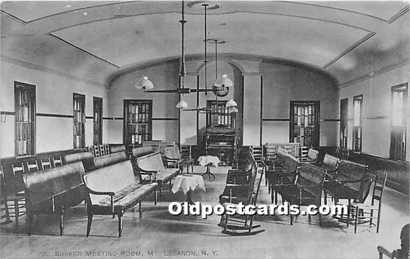 Shaker Meeting Room Mount Lebanon, NY, USA 1914 