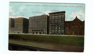 Named Buildings Michigan Avenue Chicago IL postcard