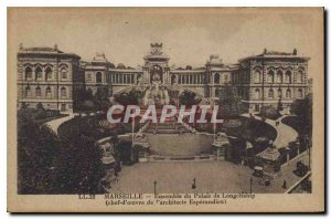 Old Postcard Set Marseille Longchamp Palace (Masterpiece of the architect Esp...