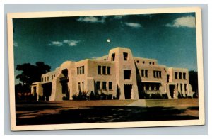 Vintage 1950's Postcard Eddy County Courthouse Grounds in Carlsbad New Mexico