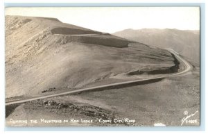 1962 Jackson Wyoming WY Climbing Mountains Red Lodge RPPC Photo Vintage Postcard 