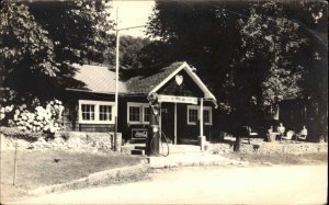 Roadside Gas Station Coca-Cola Publ in Wallingford VT Real Photo Postcard