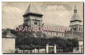 Postcard Old Chambon Sur Vouelze Church Sainte Valerie