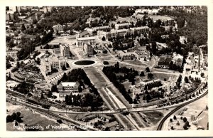 Washington Seattle Aerial View University Of Washington Real Photo