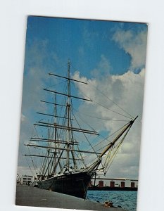 Postcard Oldest Merchant Ship Star of India at San Diego California