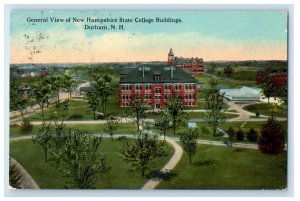 c1910's General View Of New Hampshire State College Buildings Durham NH Postcard