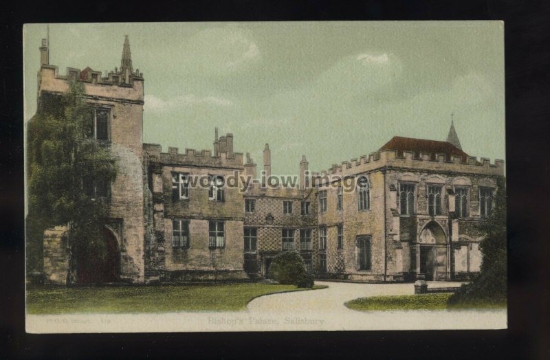 TQ3461 - Wiltshire - Bishop's Palace built in 1220, in Salisbury - postcard 