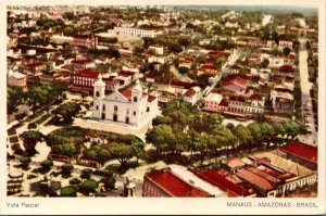 Brazil Manaus Amazonas Vista Parcial Vintage Postcard C204