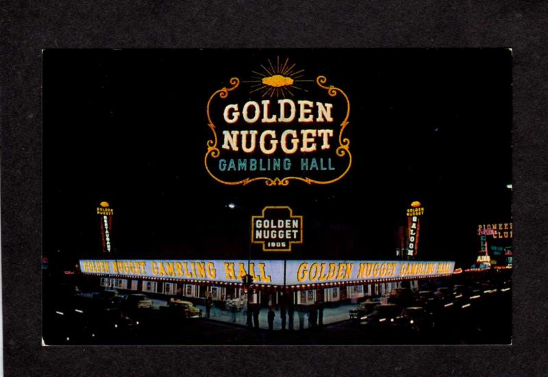 NV Golden Nugget Gambling Casino Resort Hall Las Vegas Nevada Postcard Saloon