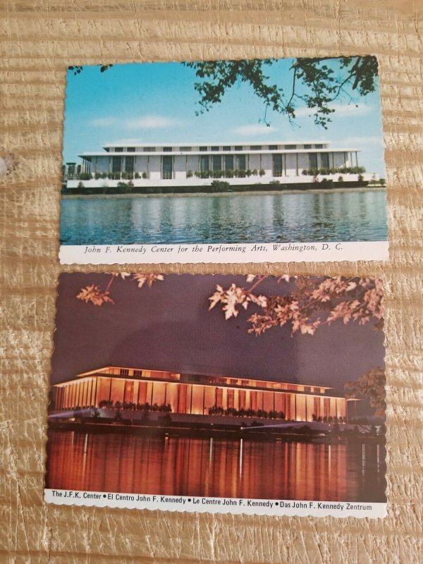 JOHN F KENNEDY CENTER FOR THE PERFORMING ARTS DAY AND NIGHT.SET OF POSTCARDS*P13