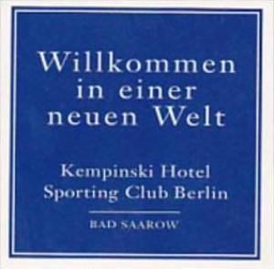 GERMANY BERLIN KEMPINSKI HOTEL VINTAGE LUGGAGE LABEL