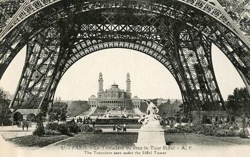 France - Paris, The Trocadero Seen Under The Eiffel Tower