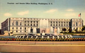 Washington D C Senate Office Building and Fountain