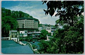 Eureka Springs Arkansas 1950s Postcard Basin Park Hotel