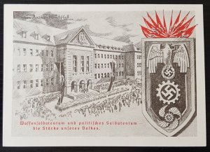 GERMANY THIRD 3rd REICH ORIGINAL PROPAGANDA CARD THE STRENGTH OF OUR PEOPLE