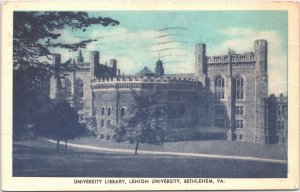 USA University Library Lehigh University Bethlehem Pennsylvania Linen 02.76