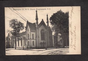 NY Washington St M E Church Methodist Poughkeepsie New York UDB Postcard