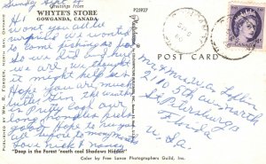 Vintage Postcard 1960 Greetings From Whyte's Store Gowganda Canada CAN