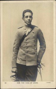 REAL PHOTO RPPC King of Spain as Young Man c1910 Postcard