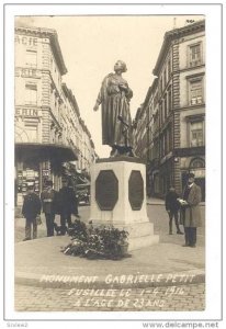 RP, Monument Gabrielle Petit Fusillee Le 1-4 1916 A L'Age De 23 Ans