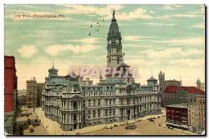 Postcard Old City Hall Philadelphla pa Hall at Broad and Market Streets