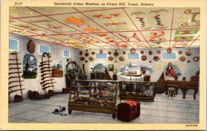 Linen Postcard Territoriual Prison Museum on Prison Hill in Yuma, Arizona~2126