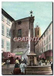 Old Postcard Aix en Provence Place des Augustines Street Espariat
